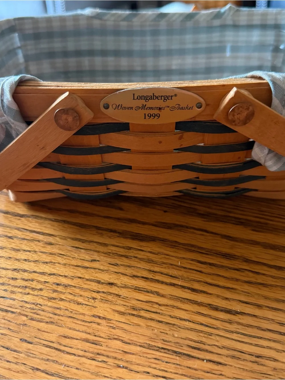 Signed Longaberger 1999 Woven Memories Basket
